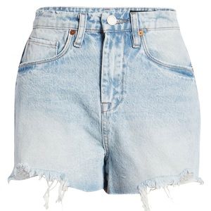 BRAND NEW: BLANKNYC Frayed High Waist Denim Shorts - Size 29/Size 8